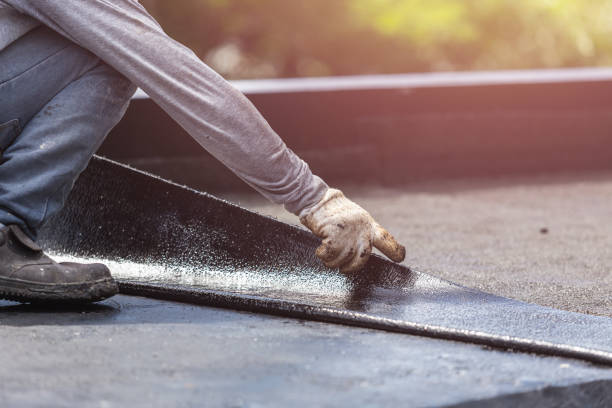 Professional Waterproofing technician working in Kingston, IL